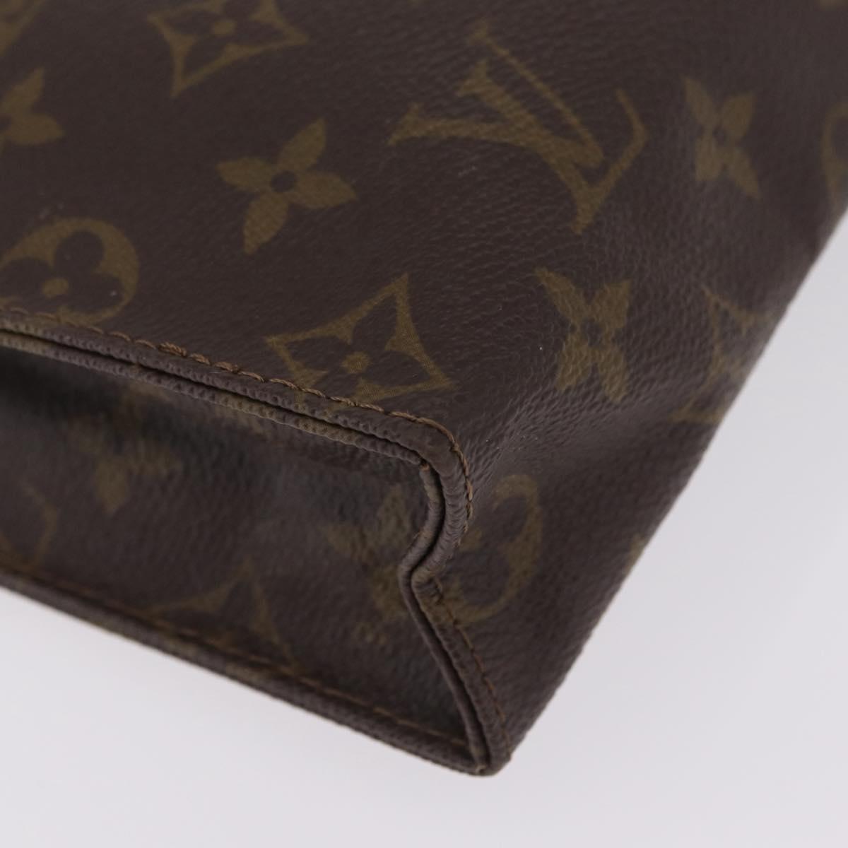 LOUIS VUITTON Monogram Poche Toilette 26 Pouch M47542 LV Auth 206769