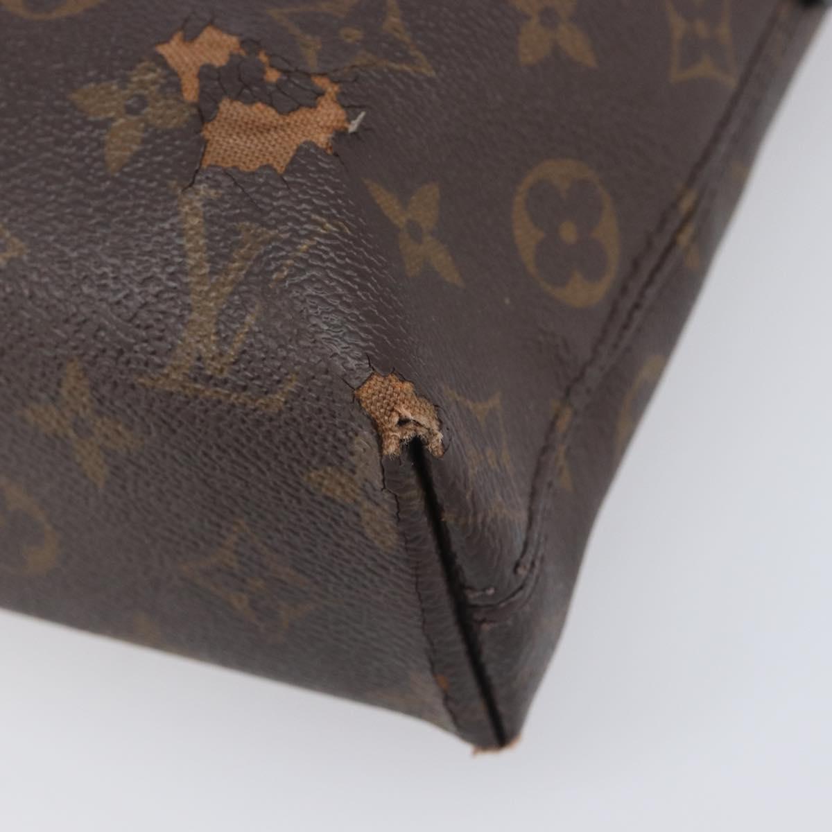 LOUIS VUITTON Monogram Macassar Porte DocumentsJules Black M54019 LV Auth 206772
