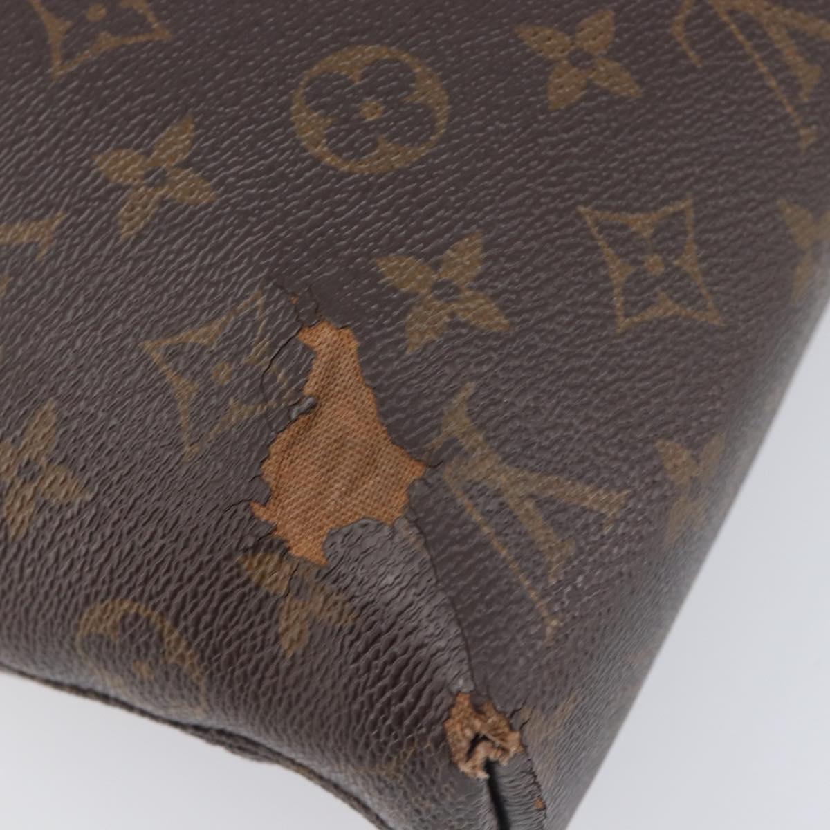 LOUIS VUITTON Monogram Macassar Porte DocumentsJules Black M54019 LV Auth 206772
