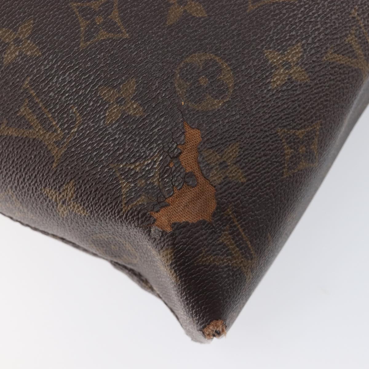 LOUIS VUITTON Monogram Macassar Porte DocumentsJules Black M54019 LV Auth 206772