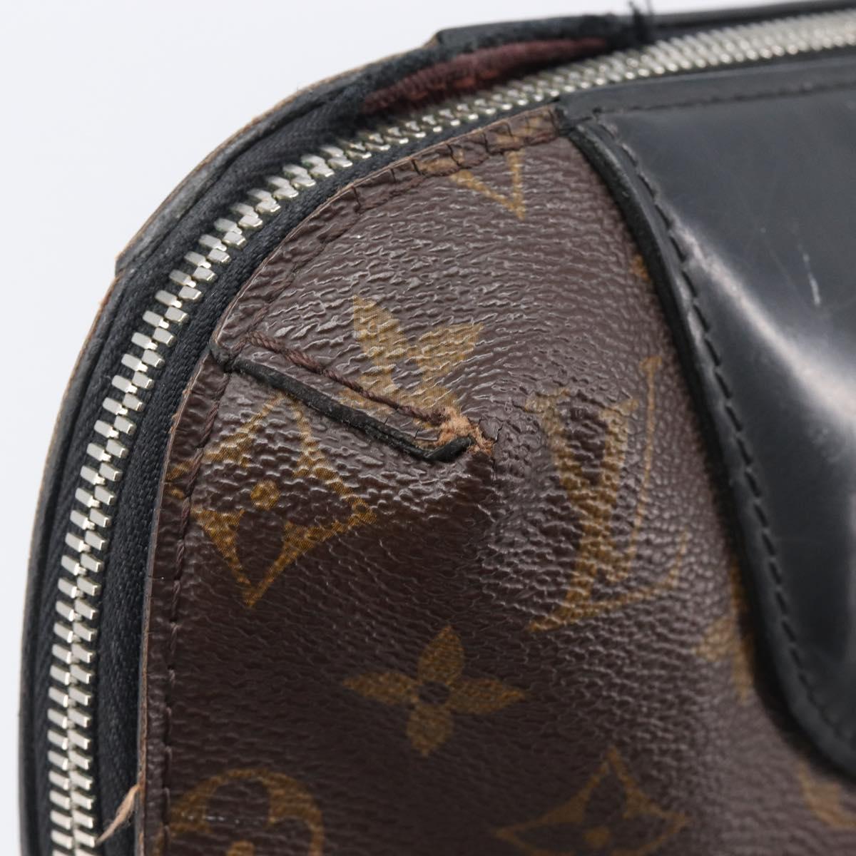 LOUIS VUITTON Monogram Macassar Porte DocumentsJules Black M54019 LV Auth 206772