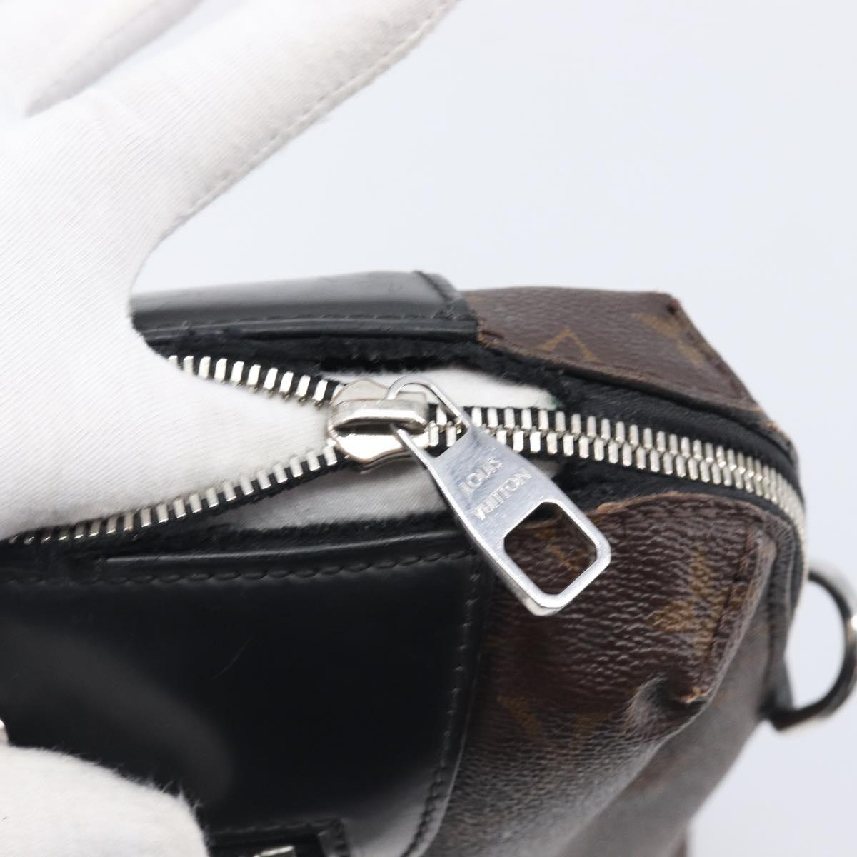LOUIS VUITTON Monogram Macassar Porte DocumentsJules Black M54019 LV Auth 206772