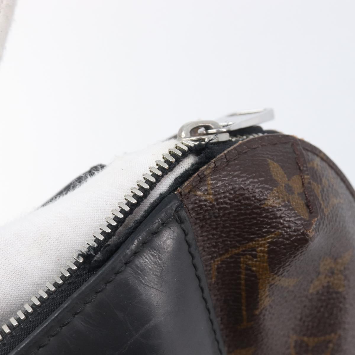 LOUIS VUITTON Monogram Macassar Porte DocumentsJules Black M54019 LV Auth 206772
