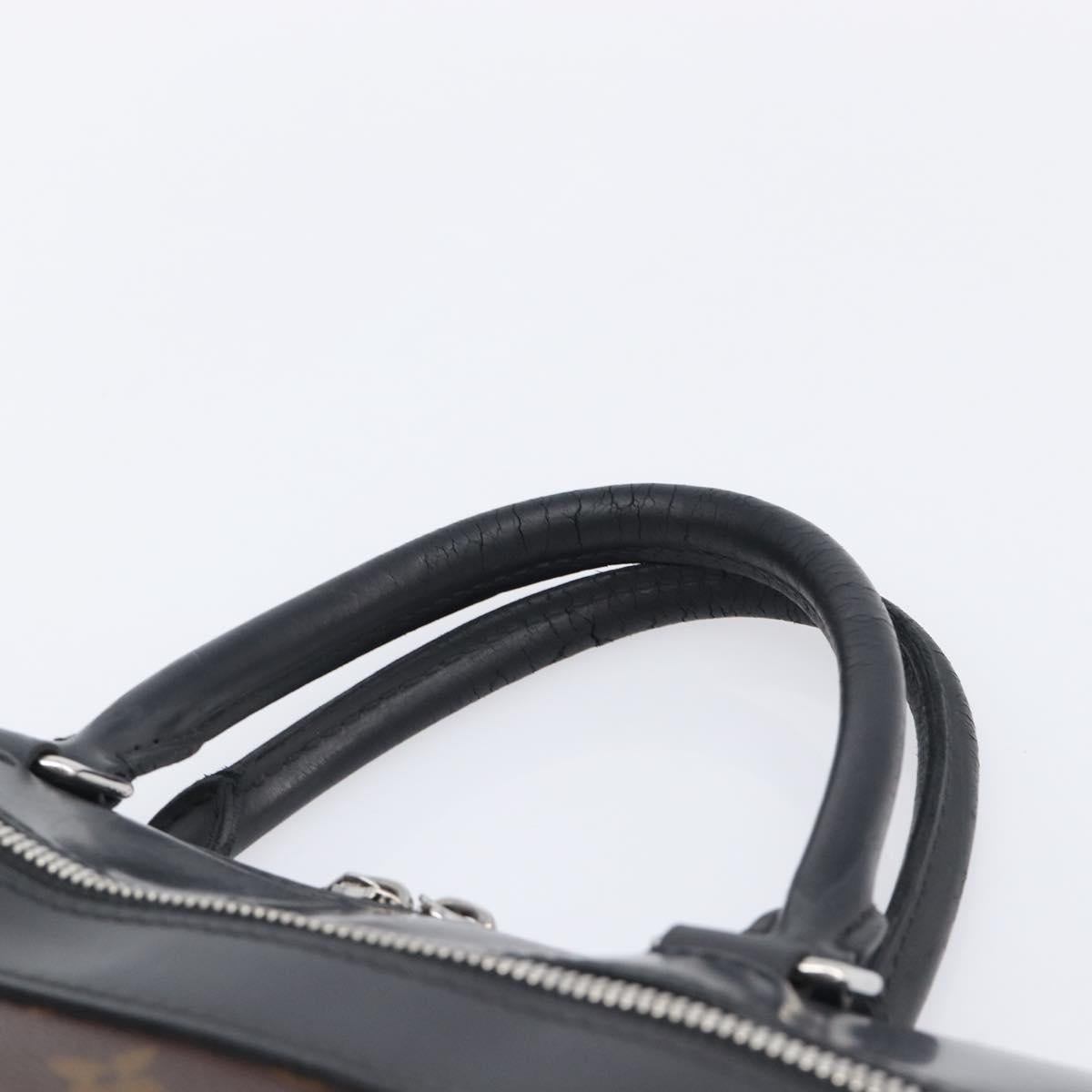 LOUIS VUITTON Monogram Macassar Porte DocumentsJules Black M54019 LV Auth 206772