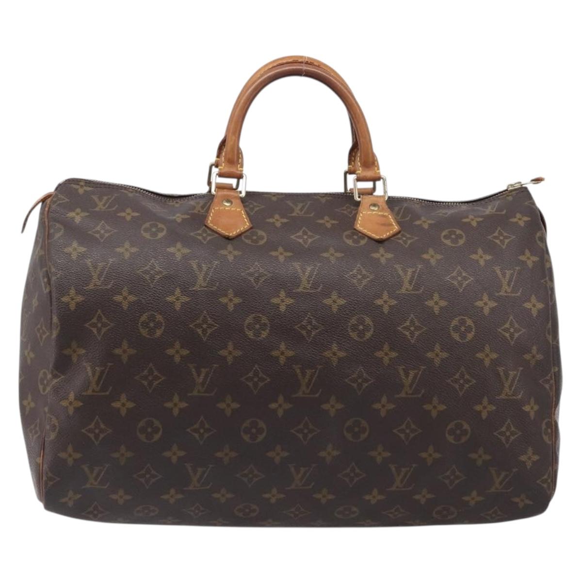 LOUIS VUITTON Monogram Speedy 40 Hand Bag M41522 LV Auth 206777