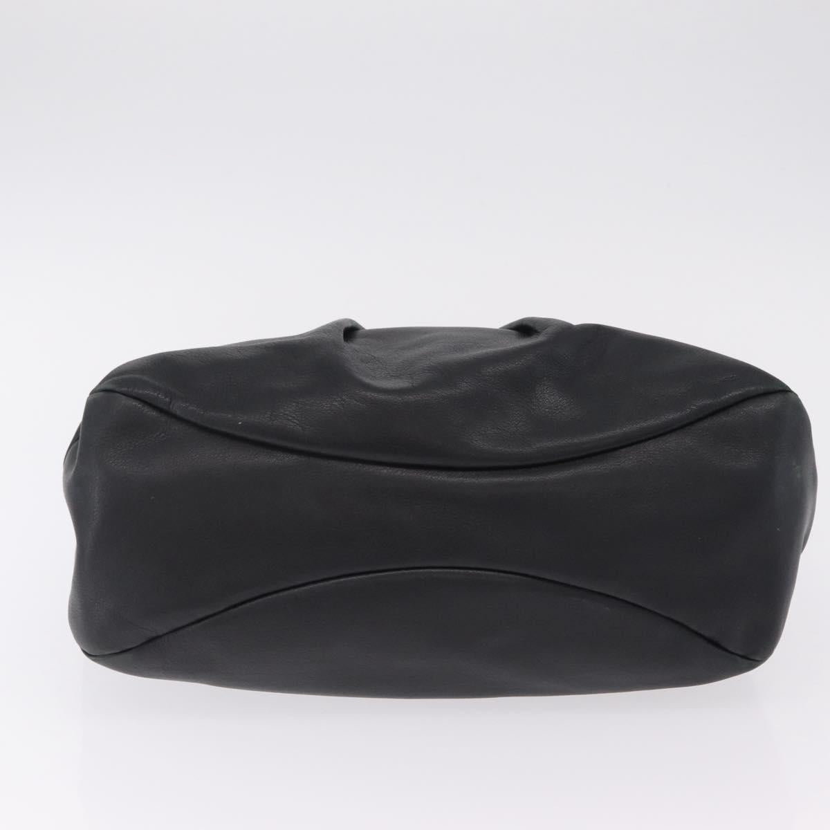 Salvatore Ferragamo Vala Tote Bag Leather 2 Set Black Navy Auth 206780