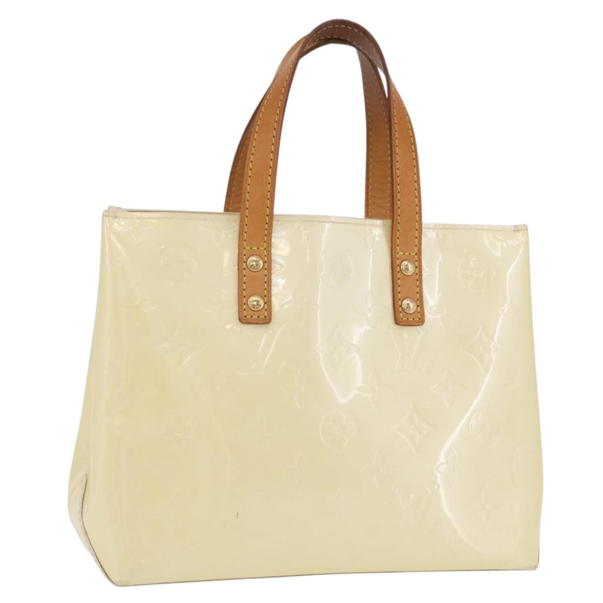 LOUIS VUITTON Monogram Vernis Reade PM Hand Bag Perle M91336 LV Auth 206781A