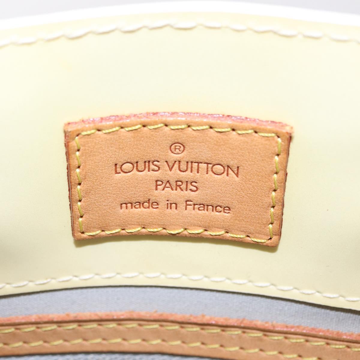 LOUIS VUITTON Monogram Vernis Reade PM Hand Bag Perle M91336 LV Auth 206781A