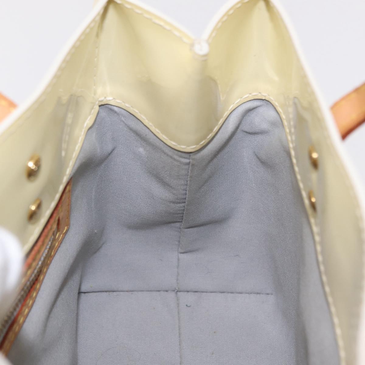 LOUIS VUITTON Monogram Vernis Reade PM Hand Bag Perle M91336 LV Auth 206781A