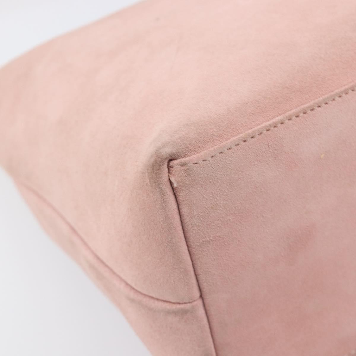 GUCCI Shoulder Bag Suede Pink Gold 001 3386 1705 Auth 206783A