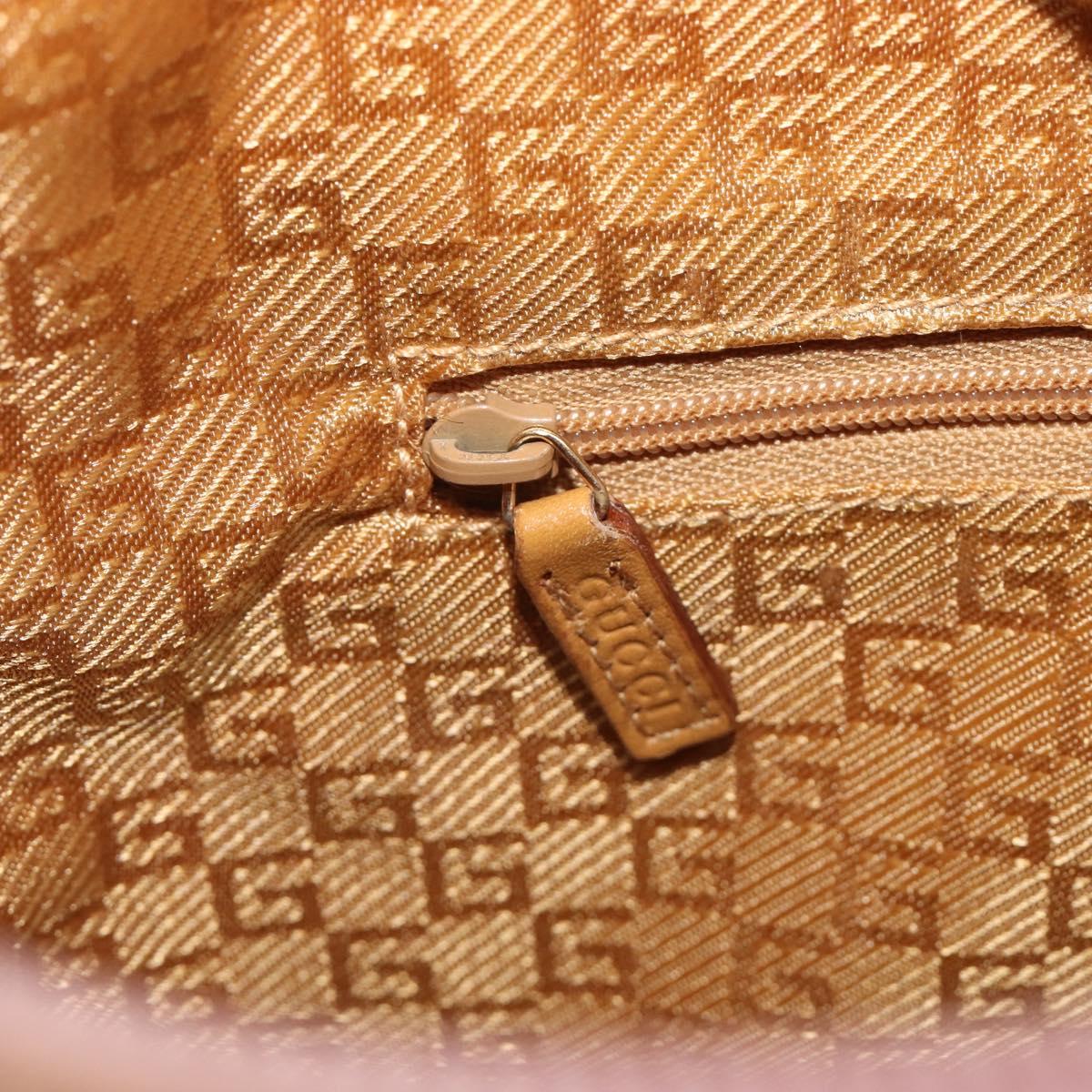 GUCCI Shoulder Bag Suede Pink Gold 001 3386 1705 Auth 206783A
