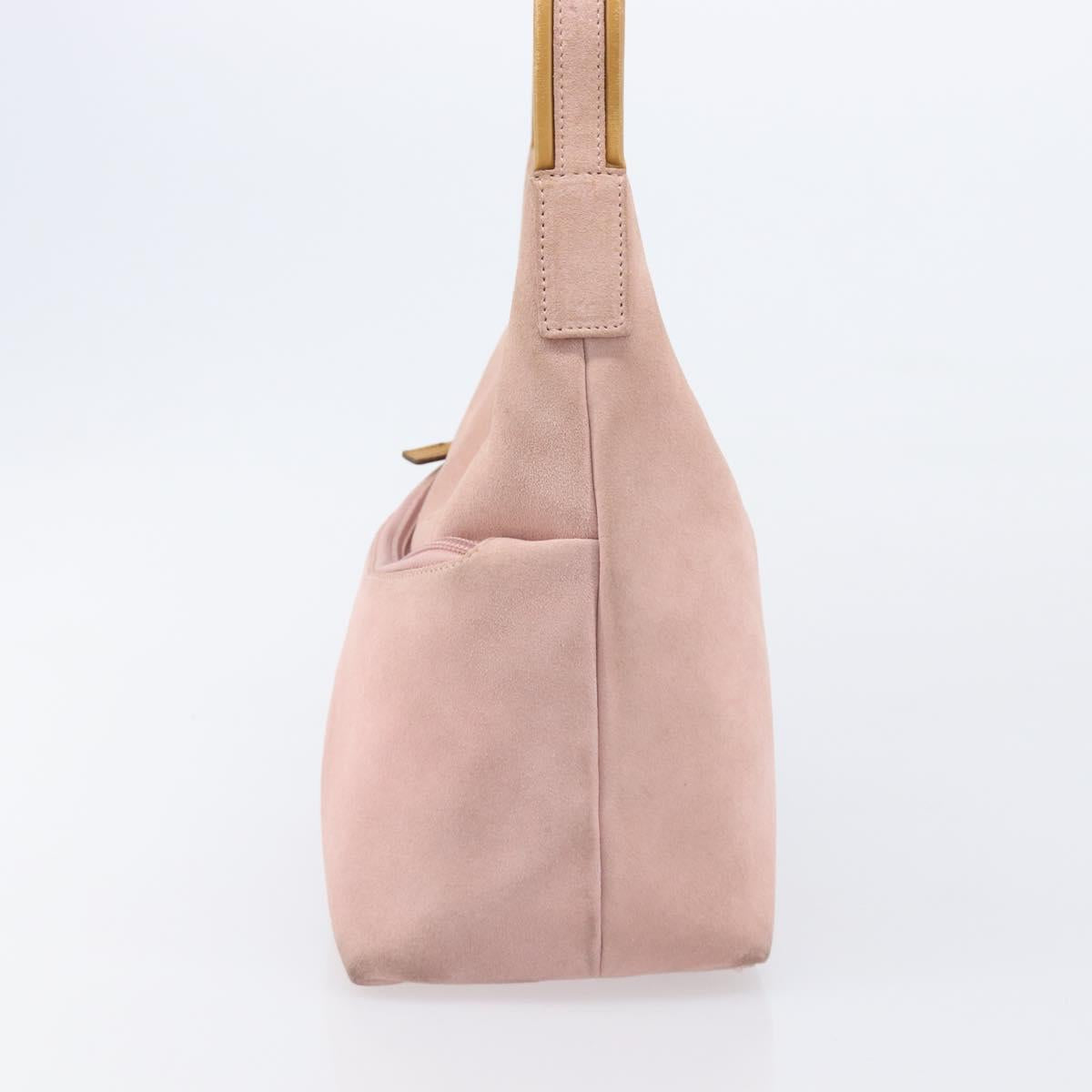 GUCCI Shoulder Bag Suede Pink Gold 001 3386 1705 Auth 206783A