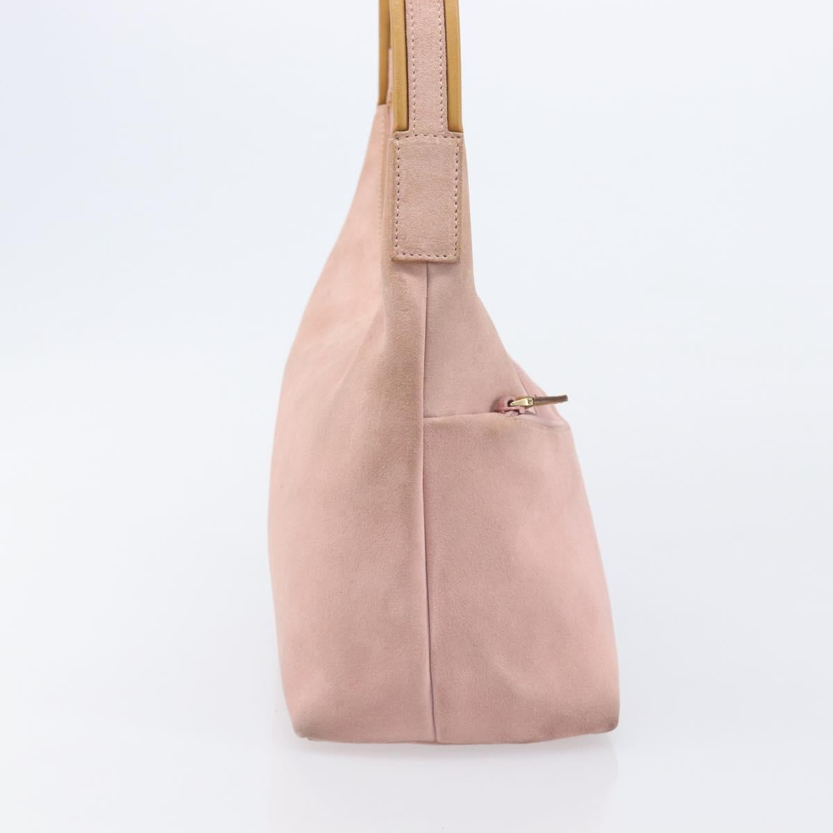 GUCCI Shoulder Bag Suede Pink Gold 001 3386 1705 Auth 206783A