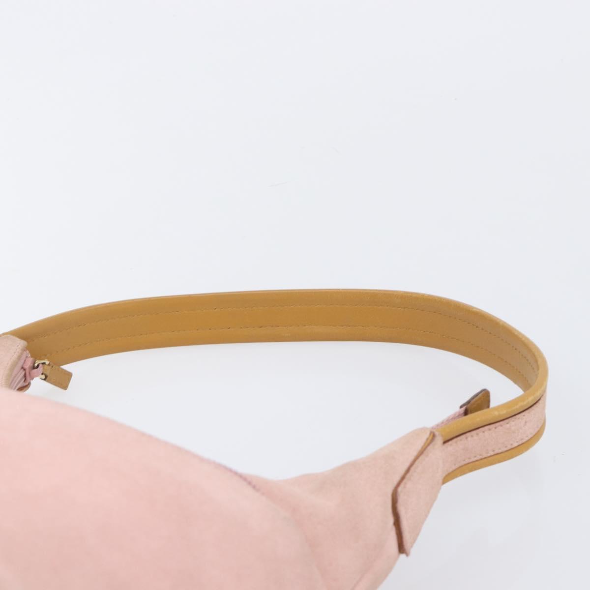 GUCCI Shoulder Bag Suede Pink Gold 001 3386 1705 Auth 206783A