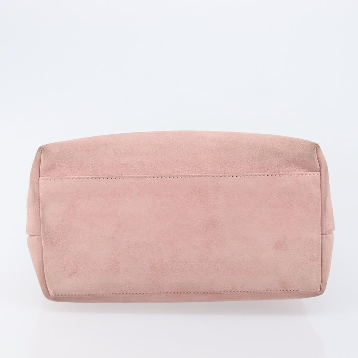 GUCCI Shoulder Bag Suede Pink Gold 001 3386 1705 Auth 206783A