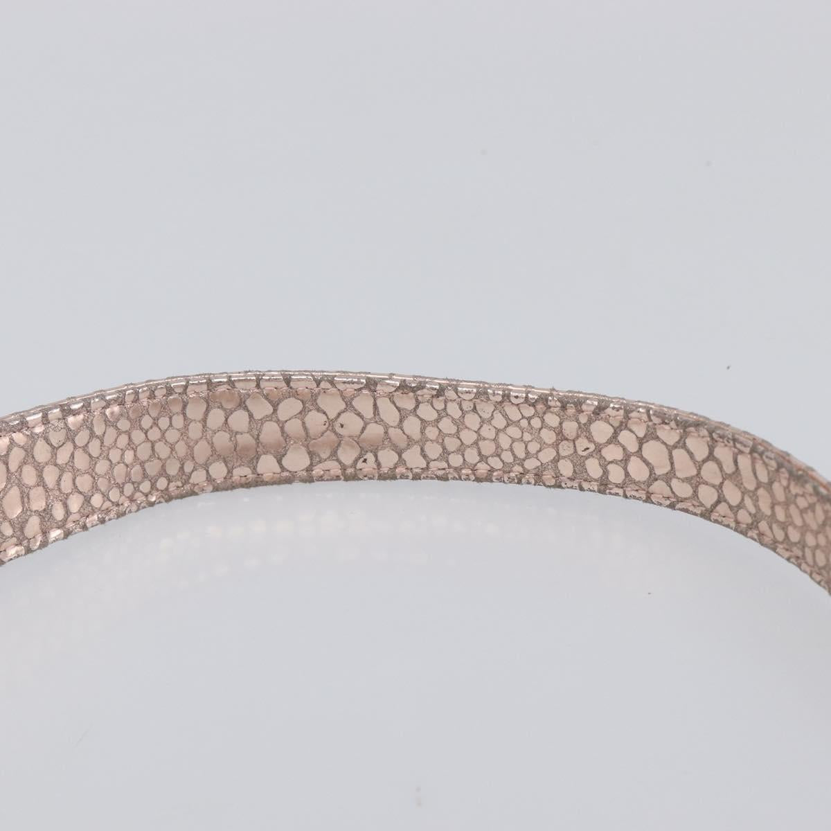 GIVENCHY Shoulder Bag Leather Pink Gold Auth 206784M