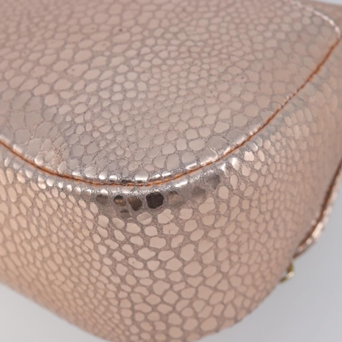 GIVENCHY Shoulder Bag Leather Pink Gold Auth 206784M
