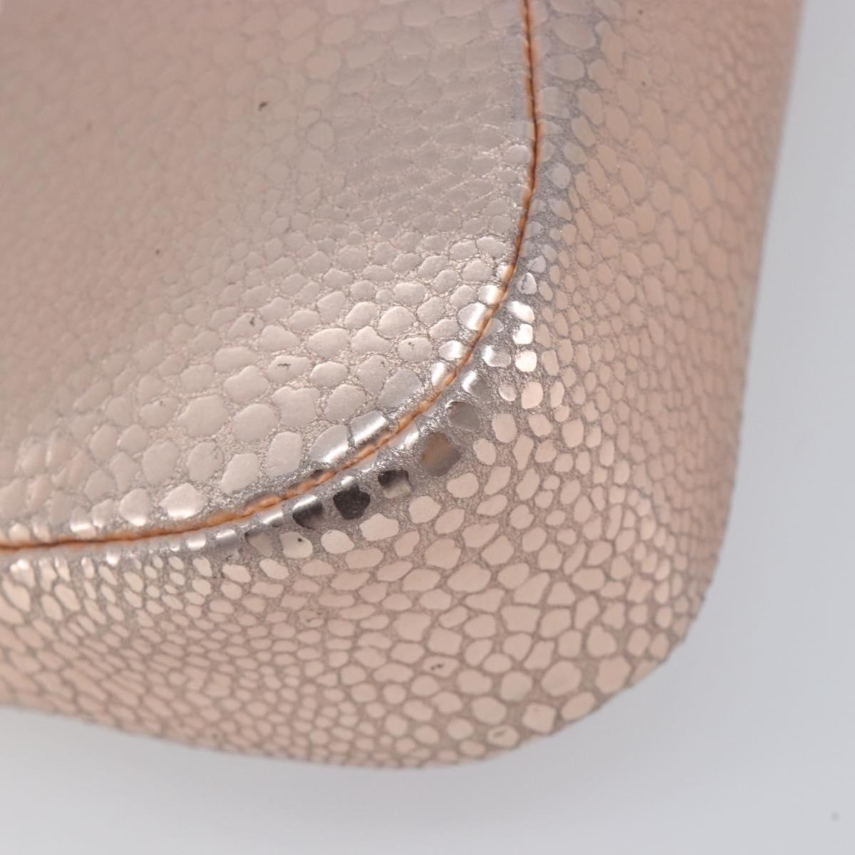GIVENCHY Shoulder Bag Leather Pink Gold Auth 206784M