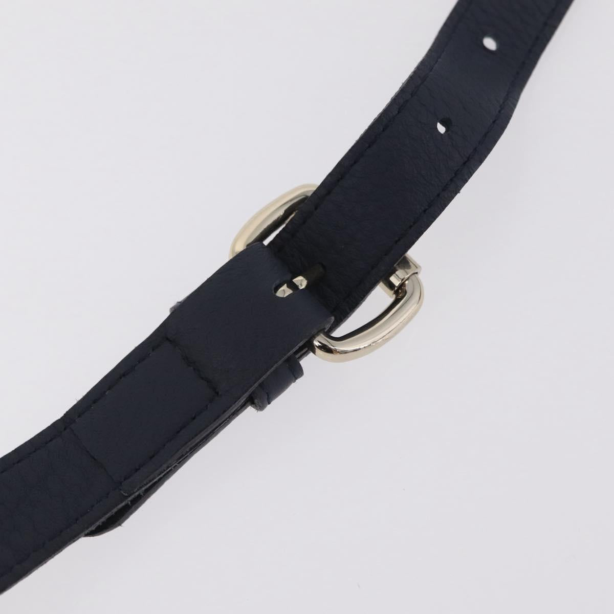 Vivienne Westwood Hand Bag Leather 2way Navy Gold Auth 206798A