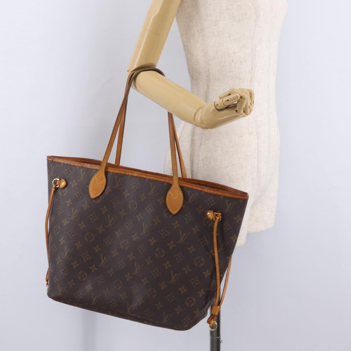 LOUIS VUITTON Monogram Neverfull MM Tote Bag M40156 LV Auth 206800A