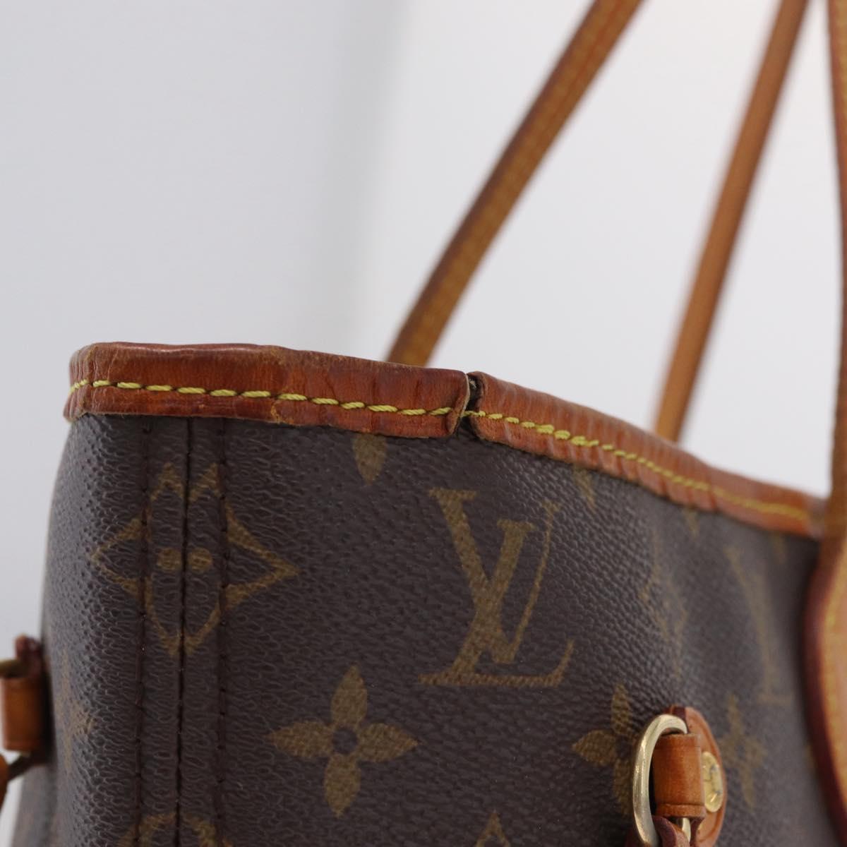 LOUIS VUITTON Monogram Neverfull MM Tote Bag M40156 LV Auth 206800A