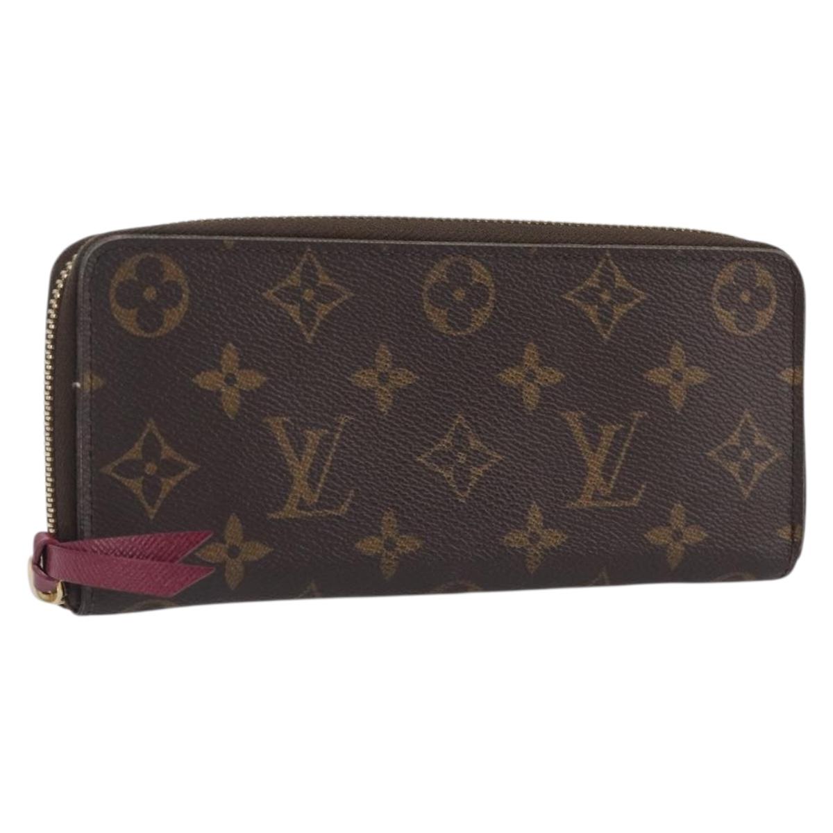LOUIS VUITTON Monogram Portefeuille Clemence Long Wallet M60742 LV Auth 206815