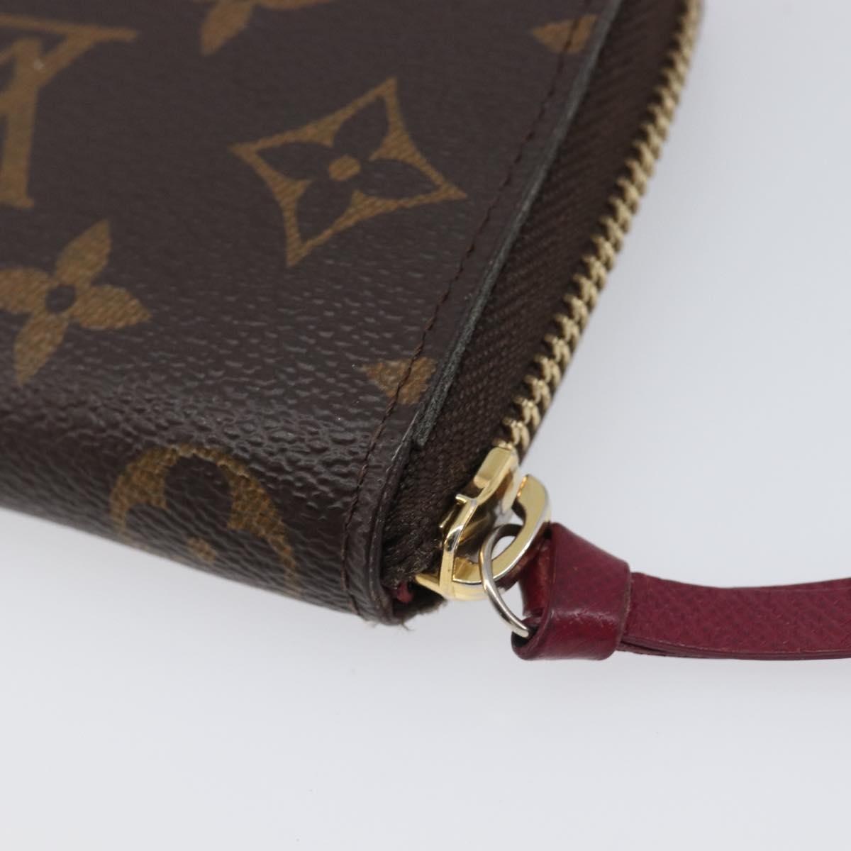 LOUIS VUITTON Monogram Portefeuille Clemence Long Wallet M60742 LV Auth 206815
