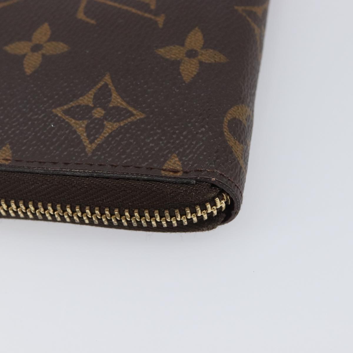 LOUIS VUITTON Monogram Portefeuille Clemence Long Wallet M60742 LV Auth 206815