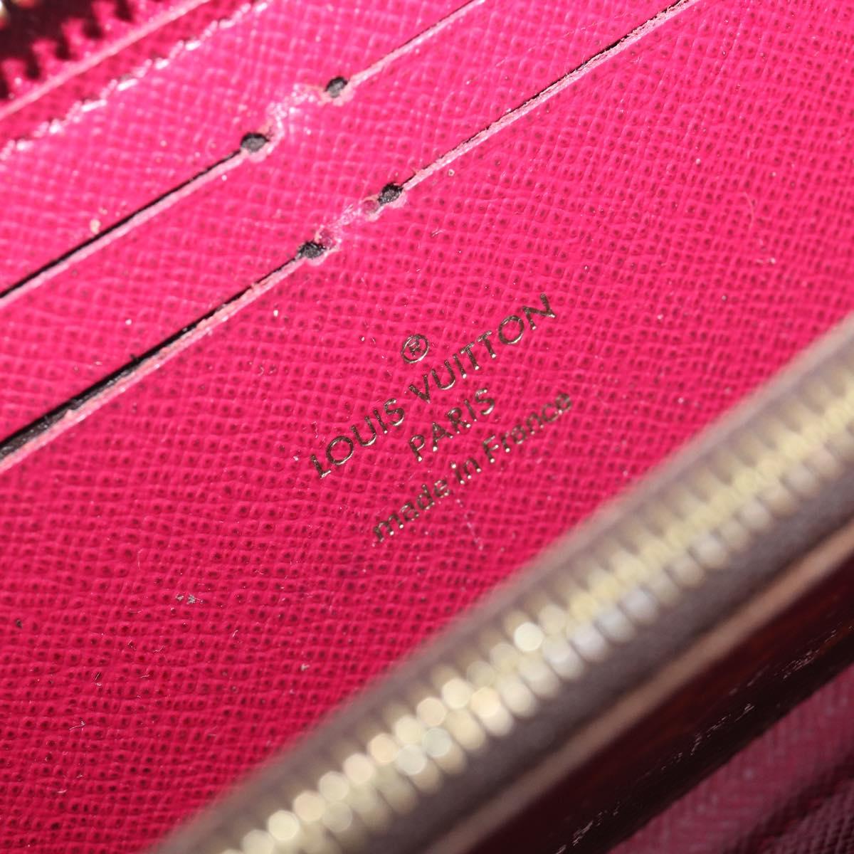 LOUIS VUITTON Monogram Portefeuille Clemence Long Wallet M60742 LV Auth 206815