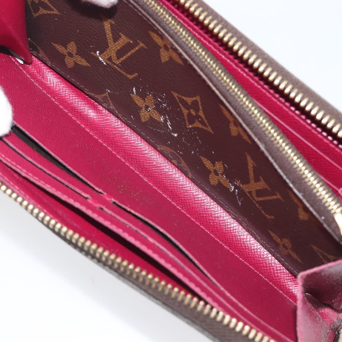 LOUIS VUITTON Monogram Portefeuille Clemence Long Wallet M60742 LV Auth 206815