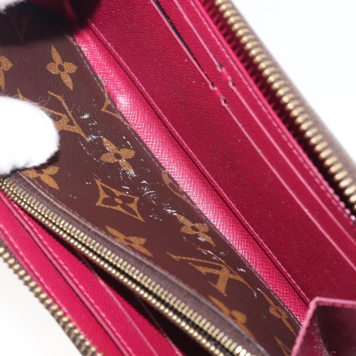 LOUIS VUITTON Monogram Portefeuille Clemence Long Wallet M60742 LV Auth 206815