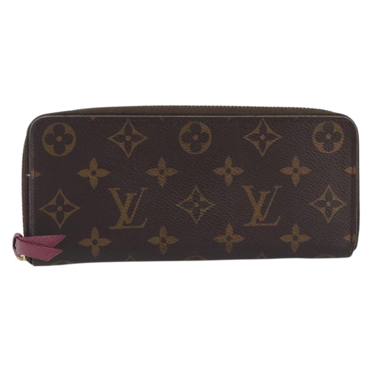 LOUIS VUITTON Monogram Portefeuille Clemence Long Wallet M60742 LV Auth 206815