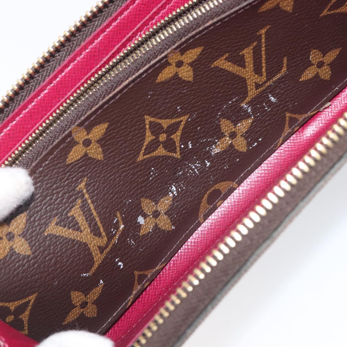 LOUIS VUITTON Monogram Portefeuille Clemence Long Wallet M60742 LV Auth 206815