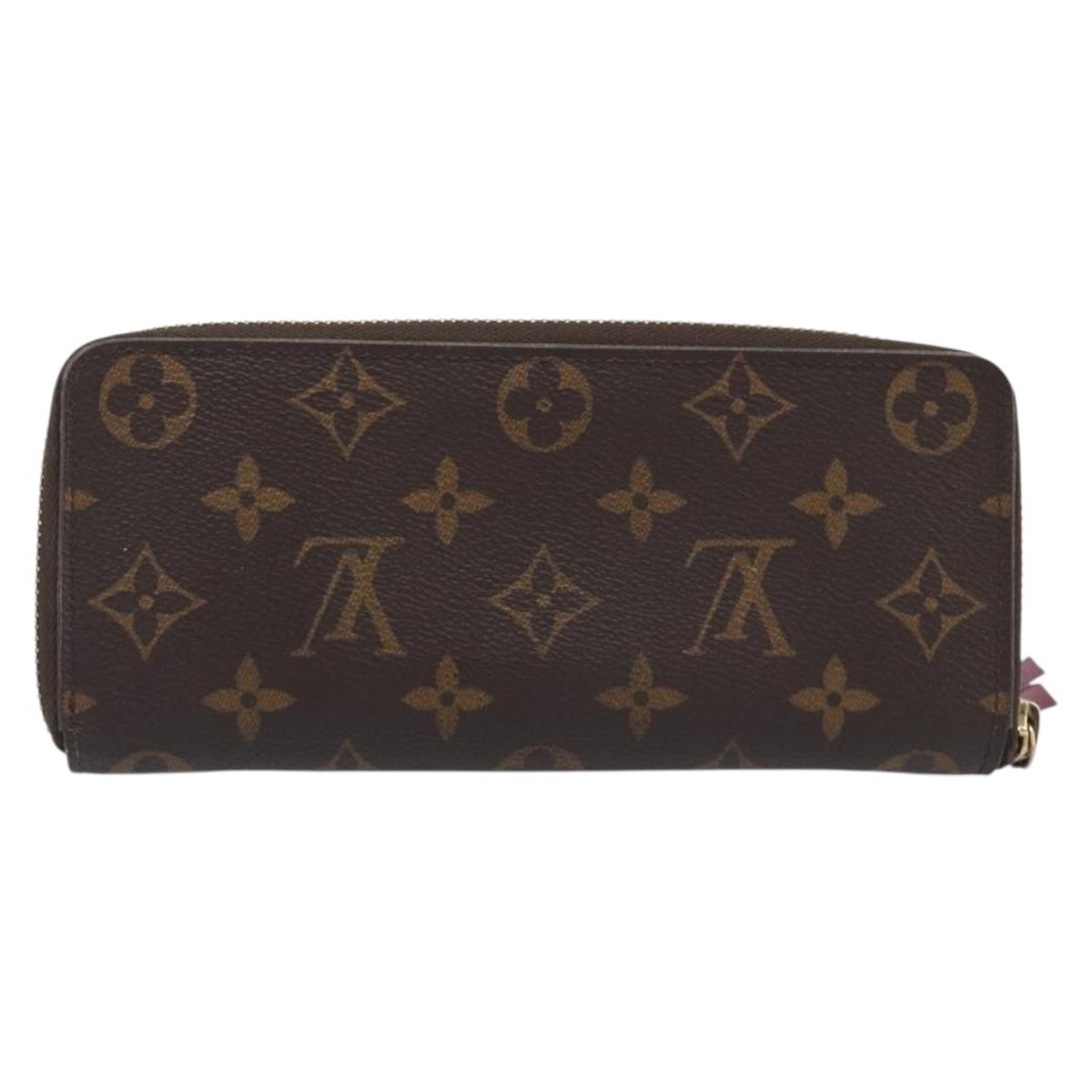 LOUIS VUITTON Monogram Portefeuille Clemence Long Wallet M60742 LV Auth 206815