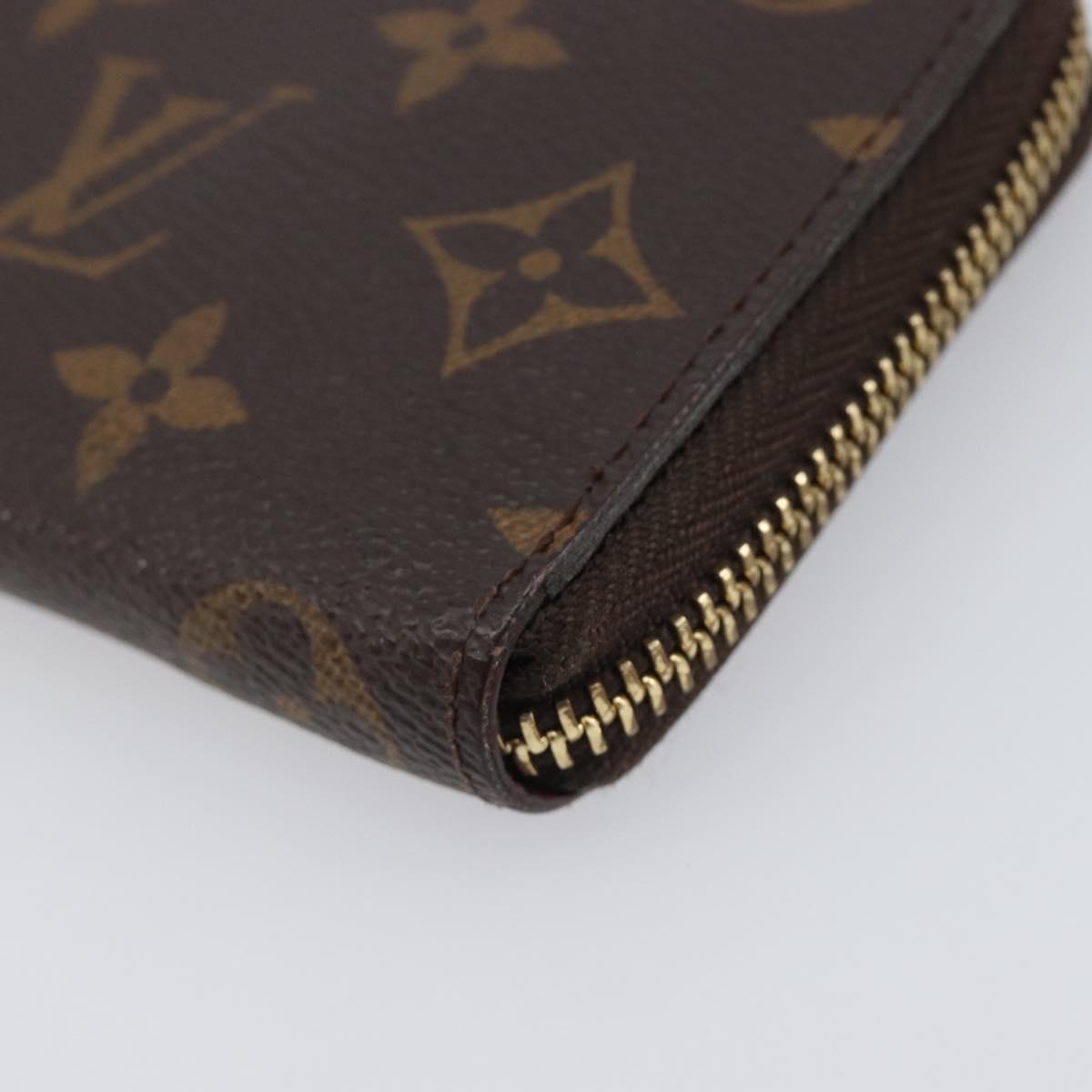 LOUIS VUITTON Monogram Portefeuille Clemence Long Wallet M60742 LV Auth 206815