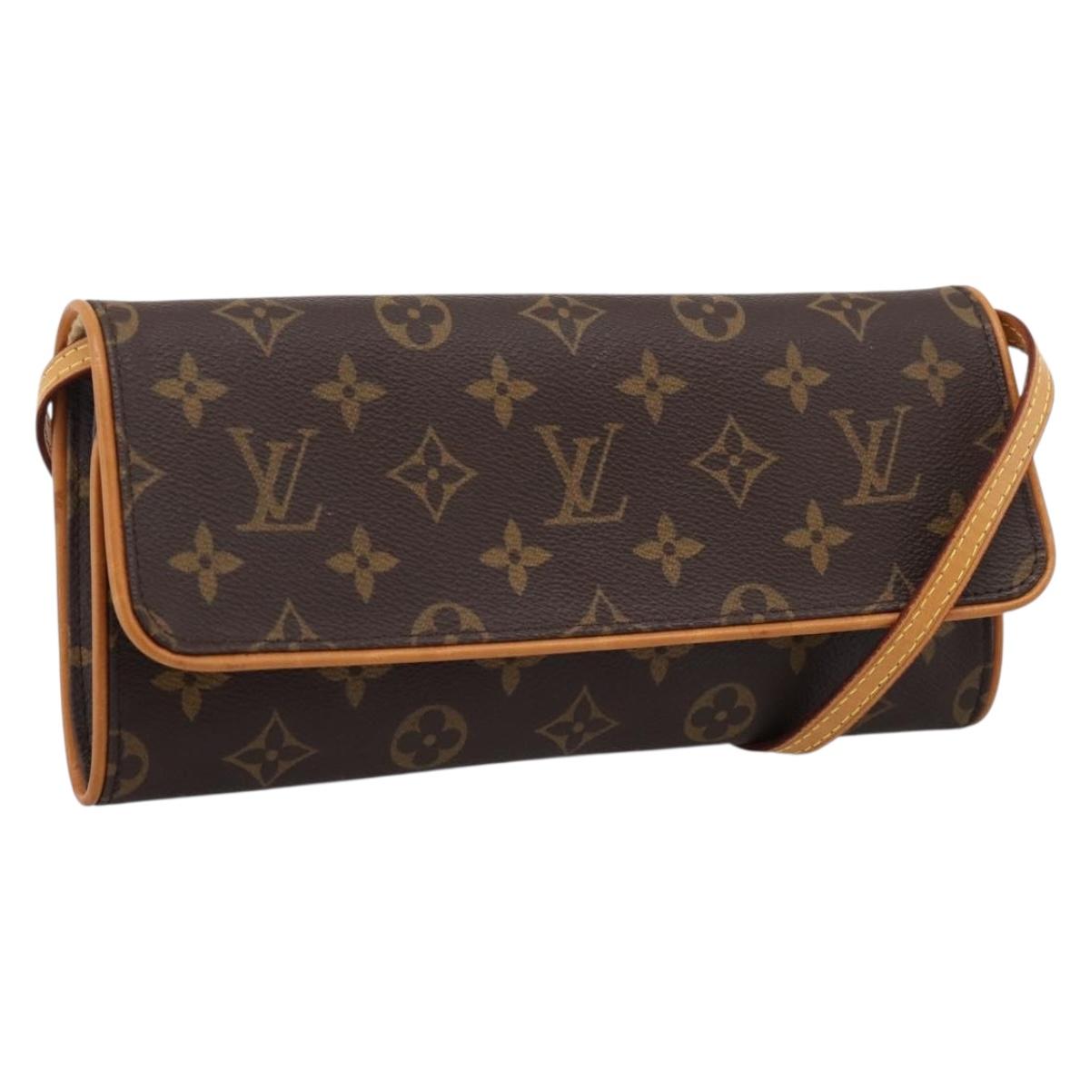LOUIS VUITTON Monogram Pochette Twin GM Shoulder Bag M51852 LV Auth 206816V