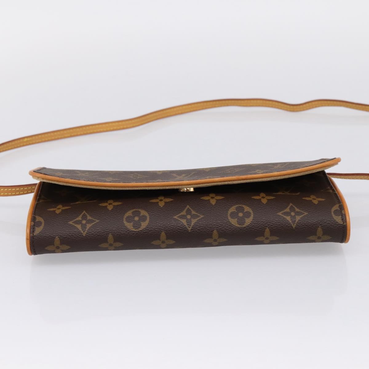 LOUIS VUITTON Monogram Pochette Twin GM Shoulder Bag M51852 LV Auth 206816V