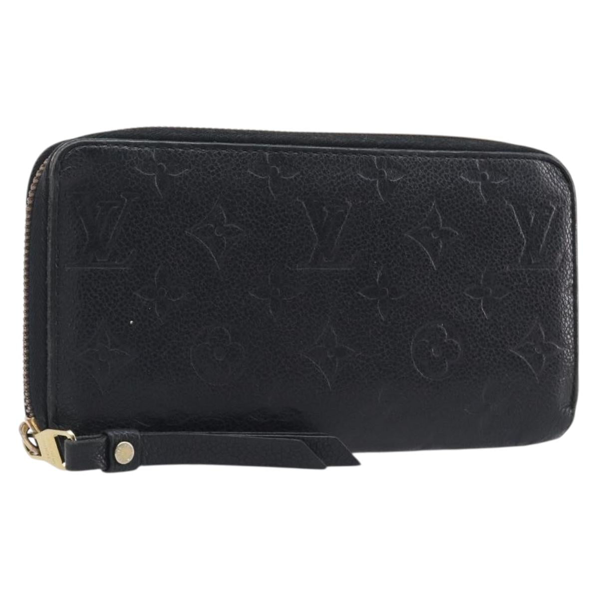 LOUIS VUITTON Monogram Empreinte Zippy Wallet Long Wallet M61864 LV Auth 206817