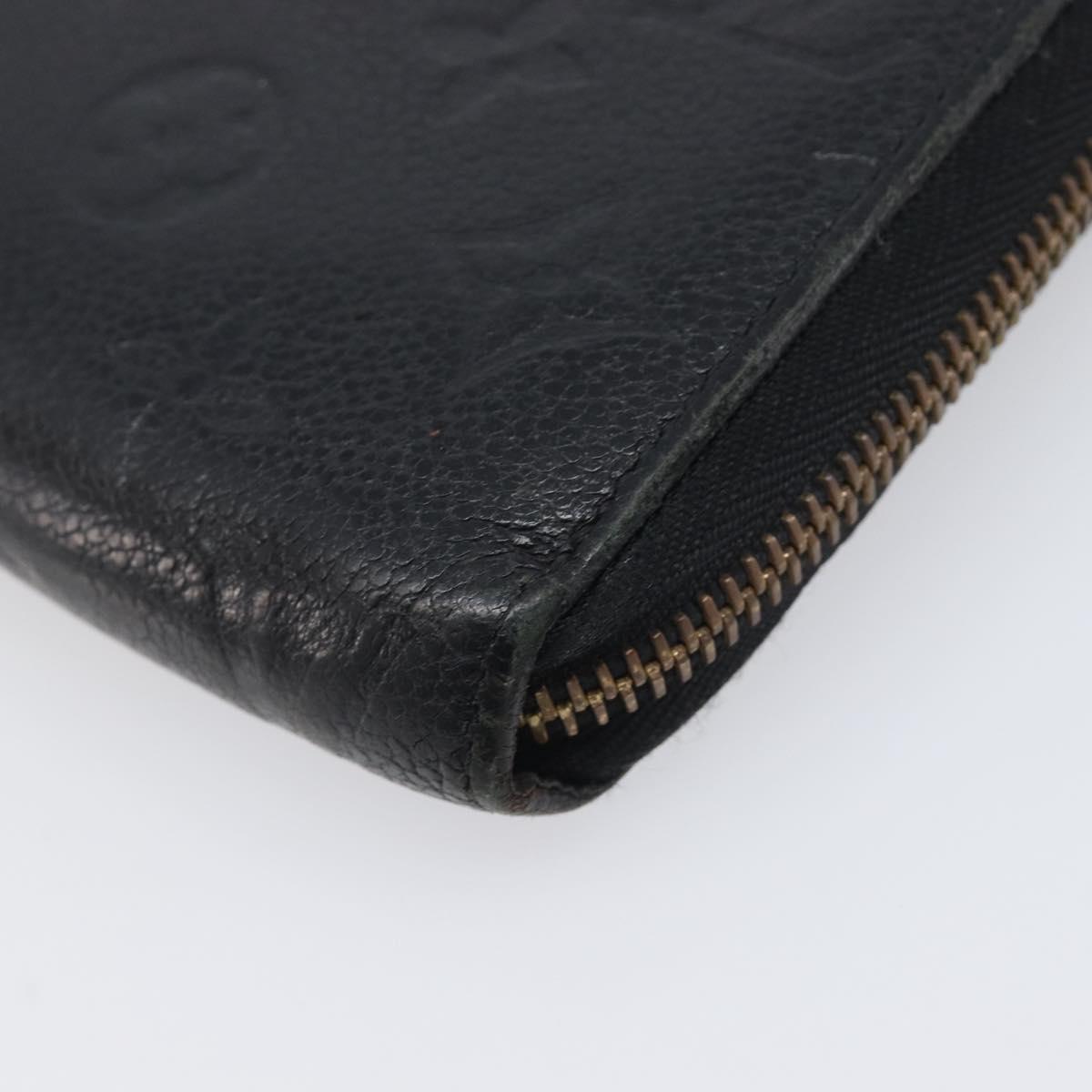 LOUIS VUITTON Monogram Empreinte Zippy Wallet Long Wallet M61864 LV Auth 206817