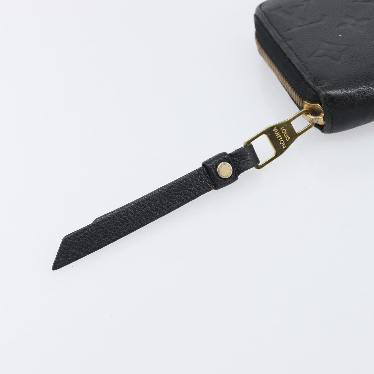 LOUIS VUITTON Monogram Empreinte Zippy Wallet Long Wallet M61864 LV Auth 206817
