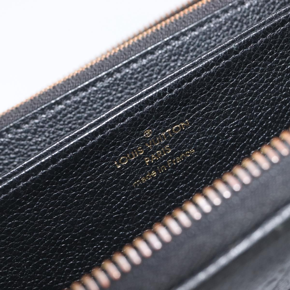 LOUIS VUITTON Monogram Empreinte Zippy Wallet Long Wallet M61864 LV Auth 206817