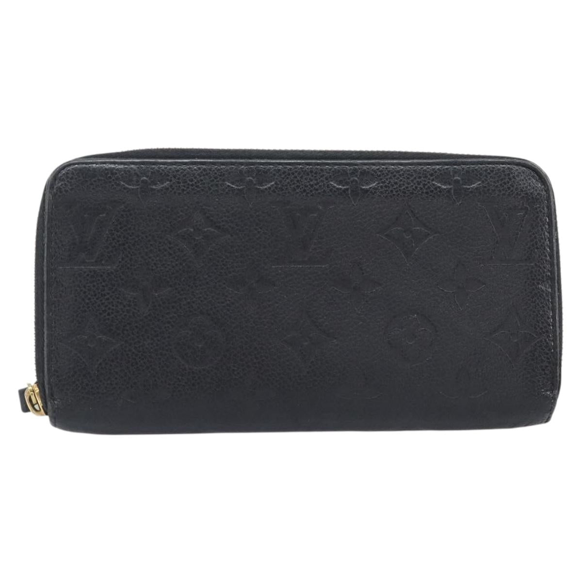 LOUIS VUITTON Monogram Empreinte Zippy Wallet Long Wallet M61864 LV Auth 206817