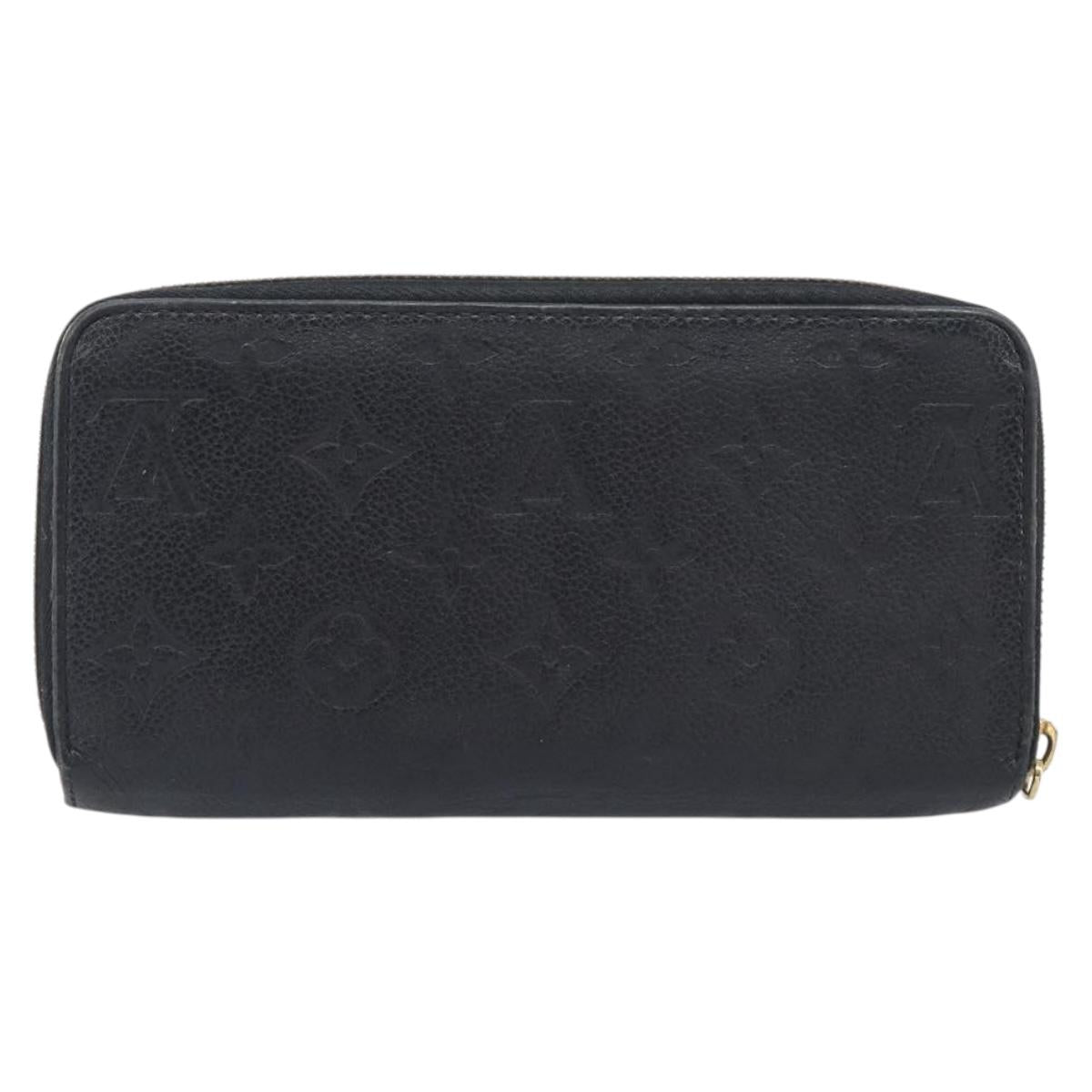 LOUIS VUITTON Monogram Empreinte Zippy Wallet Long Wallet M61864 LV Auth 206817