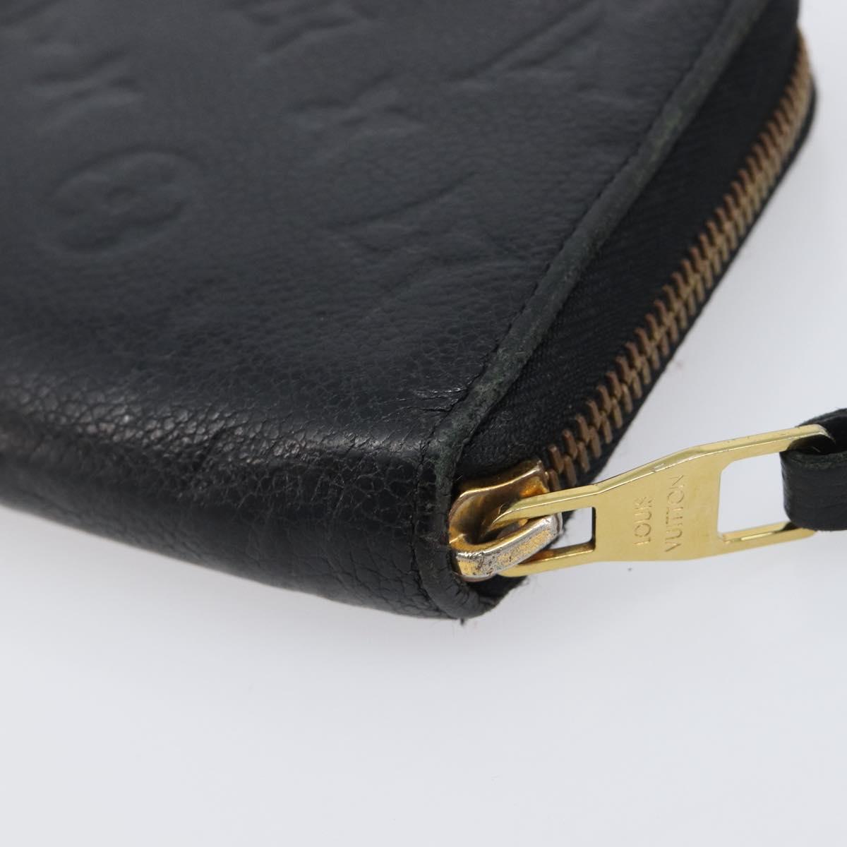 LOUIS VUITTON Monogram Empreinte Zippy Wallet Long Wallet M61864 LV Auth 206817