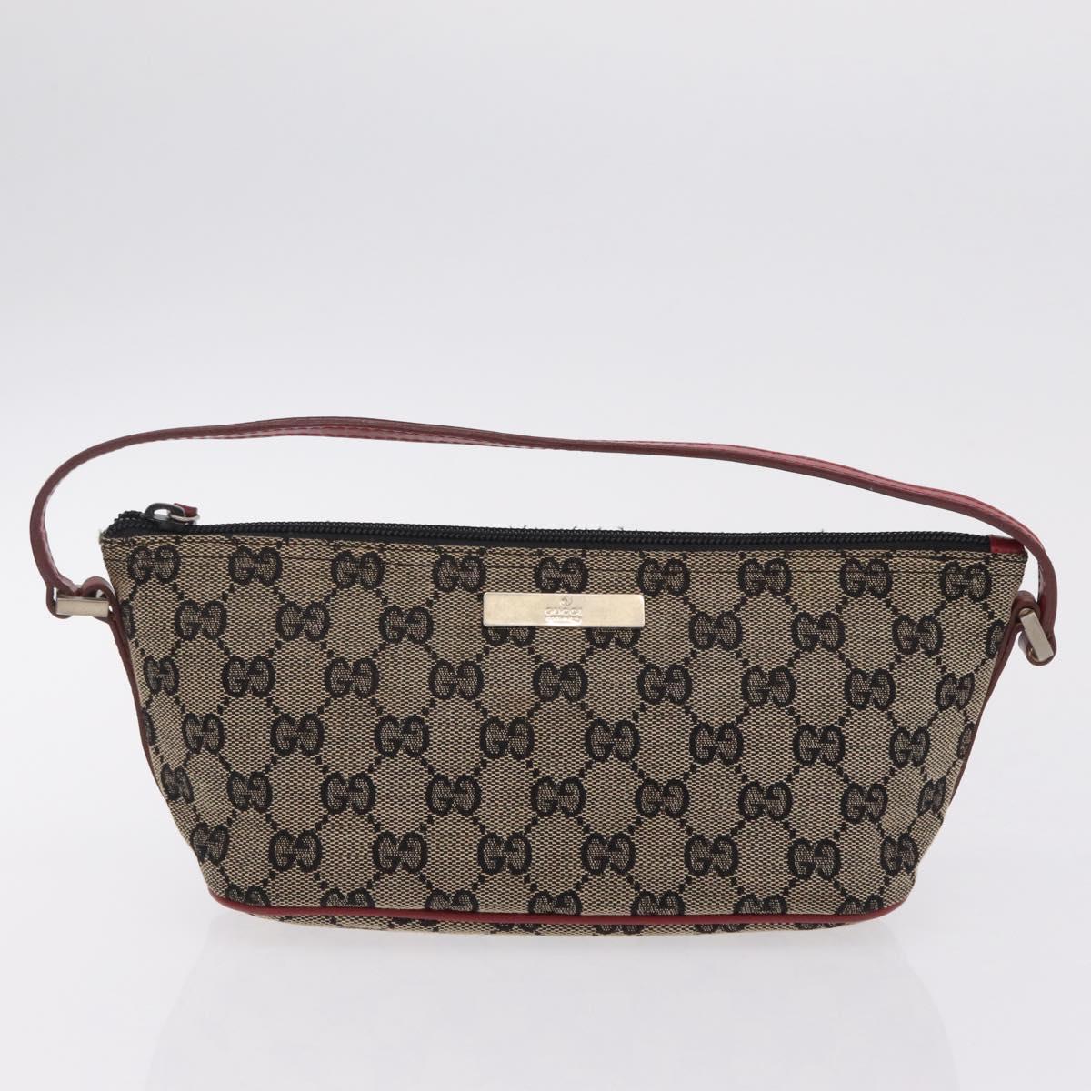 GUCCI GG Supreme GG Canvas Shoulder Bag 3 Set Beige Purple Auth 206847