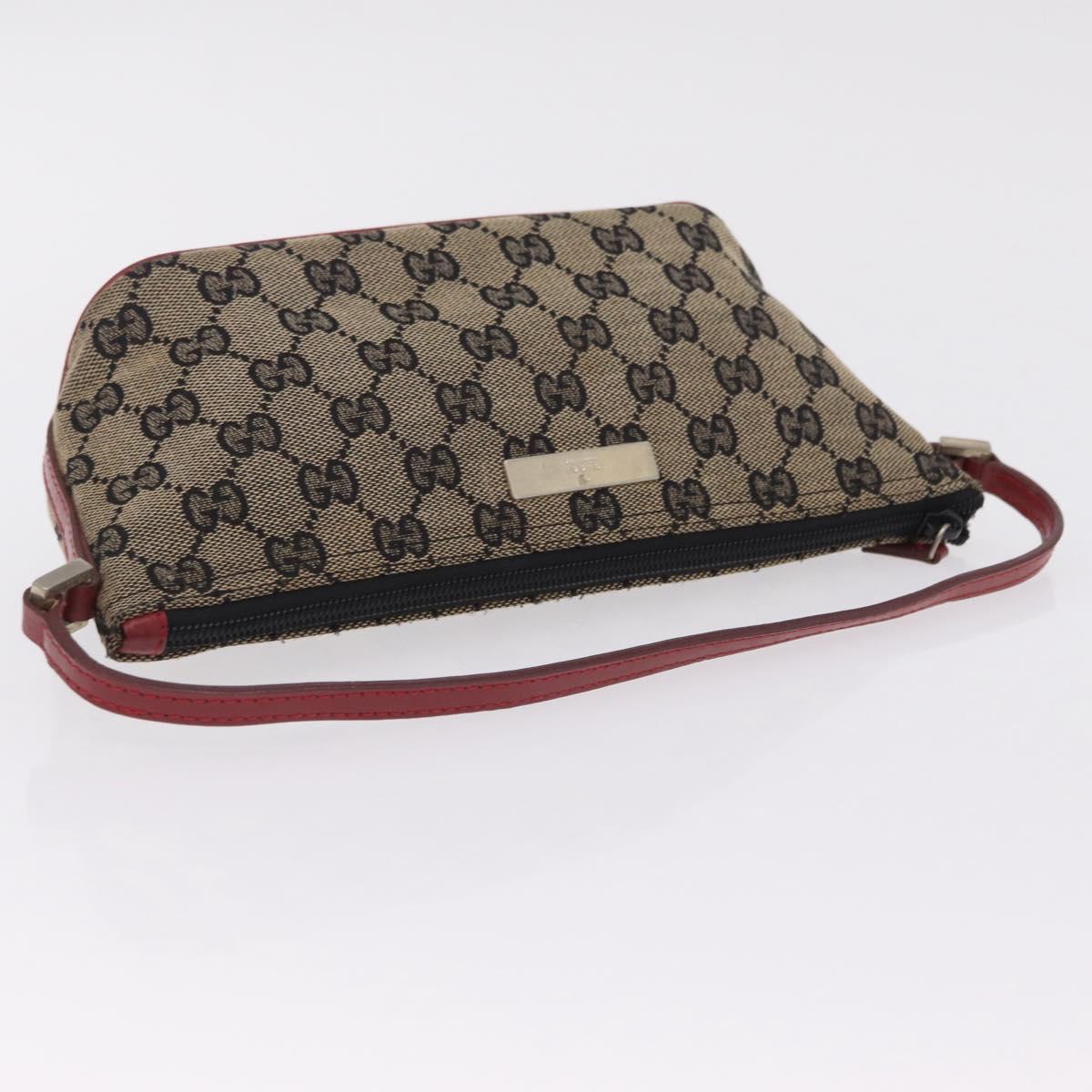 GUCCI GG Supreme GG Canvas Shoulder Bag 3 Set Beige Purple Auth 206847