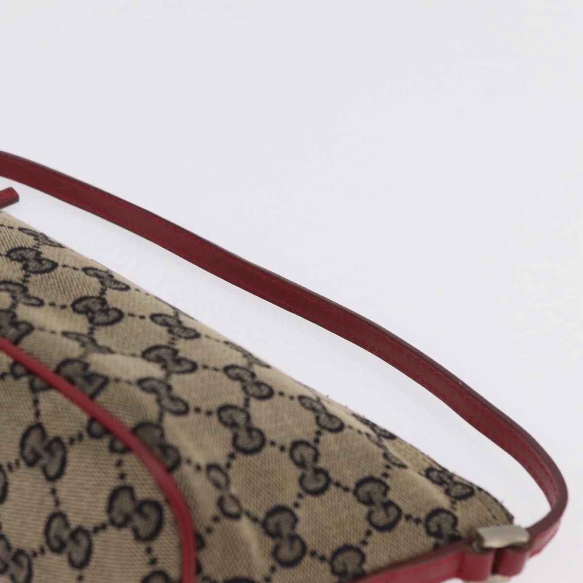 GUCCI GG Supreme GG Canvas Shoulder Bag 3 Set Beige Purple Auth 206847