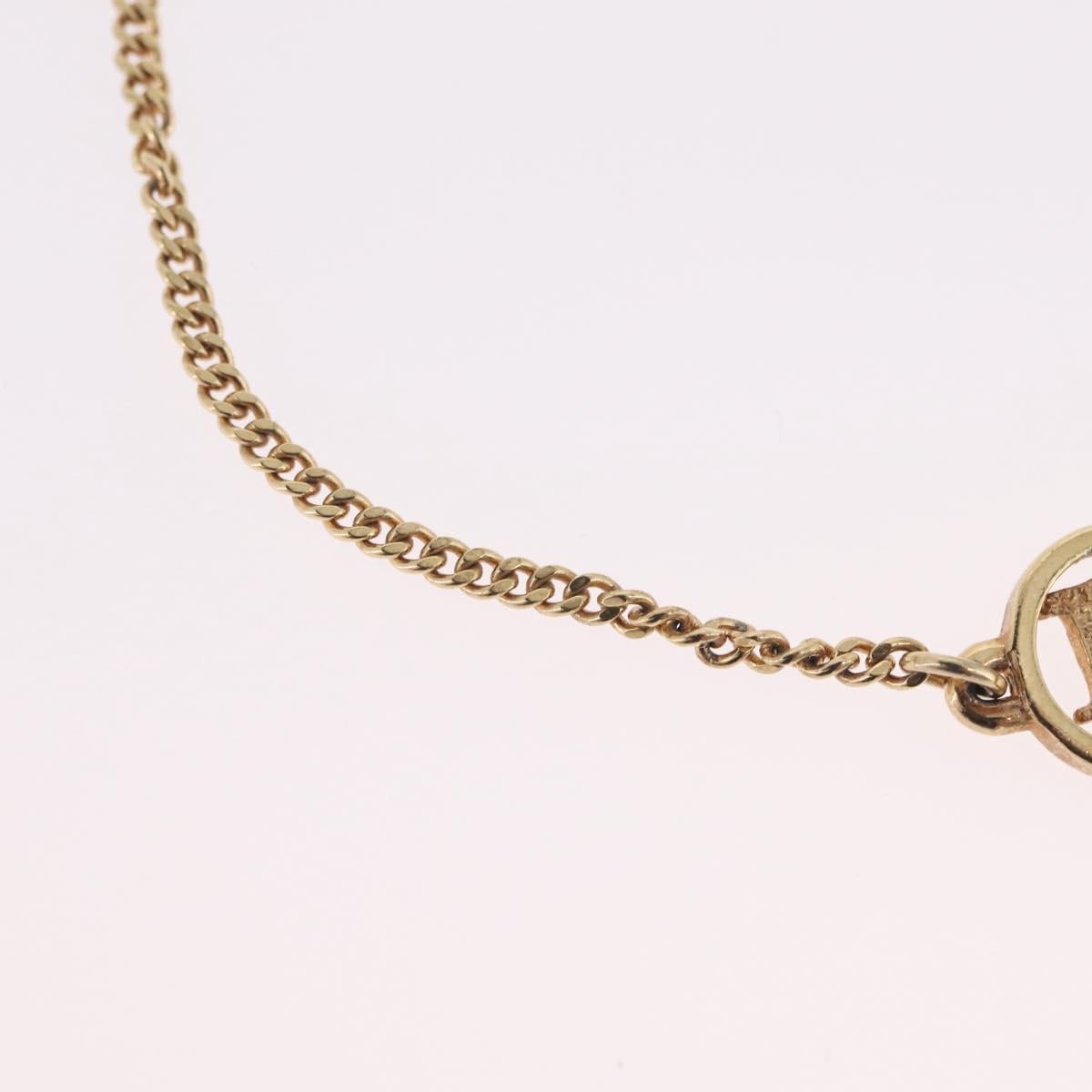 Christian Dior Bracelet Metal Gold Auth 206851