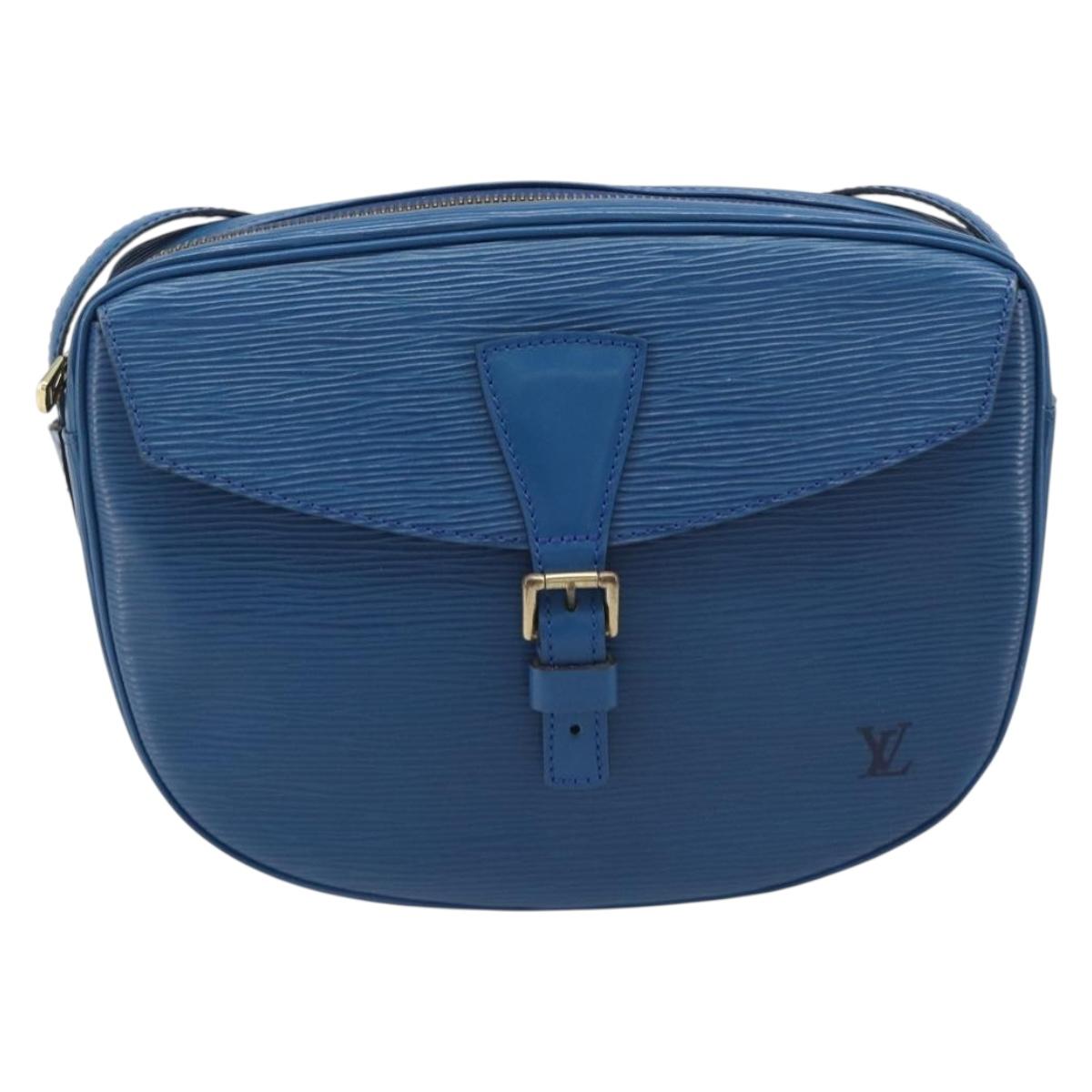 LOUIS VUITTON Epi June Feuille Shoulder Bag Blue M52155 LV Auth 206872A