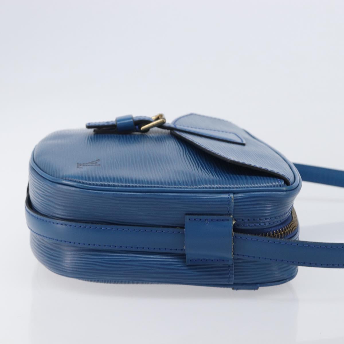 LOUIS VUITTON Epi June Feuille Shoulder Bag Blue M52155 LV Auth 206872A